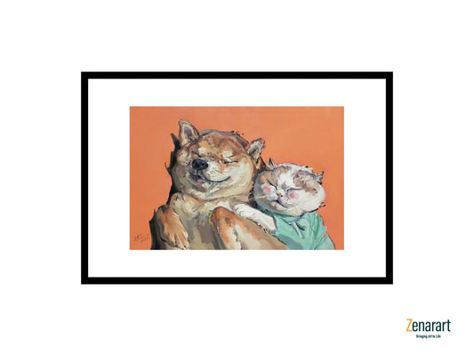 Furry Harmony in Orange