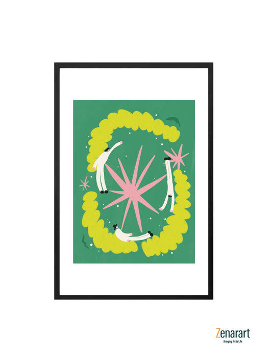 Celestial Dance in Green