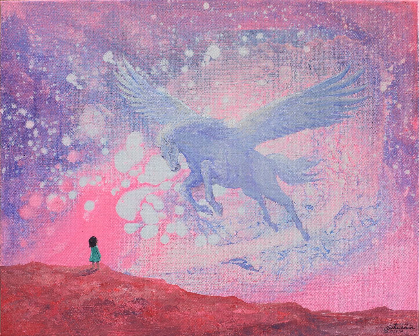 Wings Over Pink Horizons