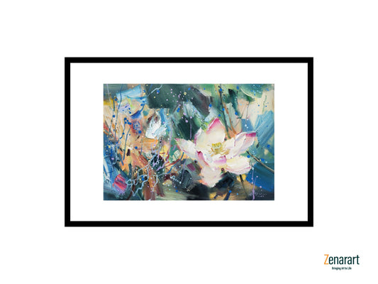 Lotus Whispers on Water's Veil