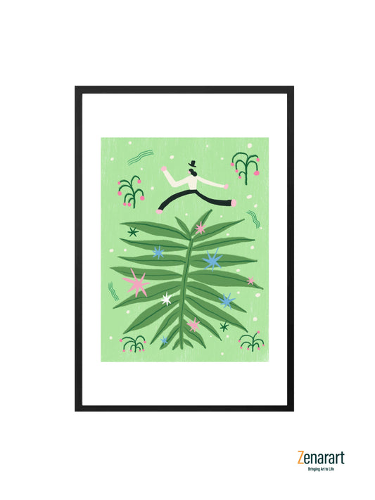 Joyful Leap Over Nature