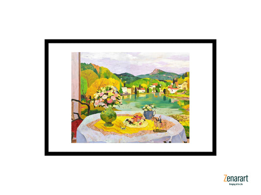 Lakeside Floral Reverie