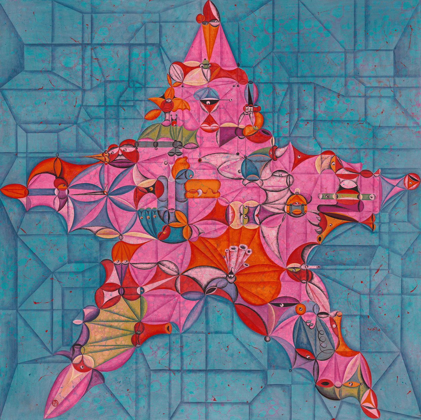 Firelit Fantasia in Teal