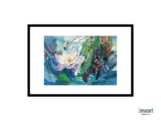 Lotus in Aqua Dreams