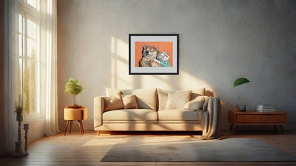 Furry Harmony in Orange