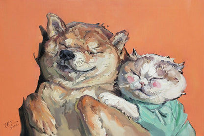 Furry Harmony in Orange
