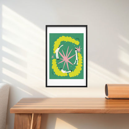Celestial Dance in Green