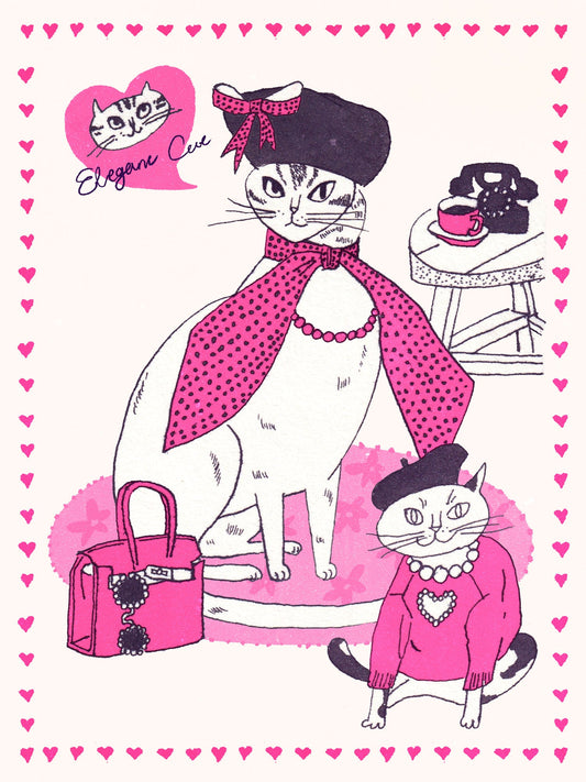 Elegant Cats' Fashion Fantasy