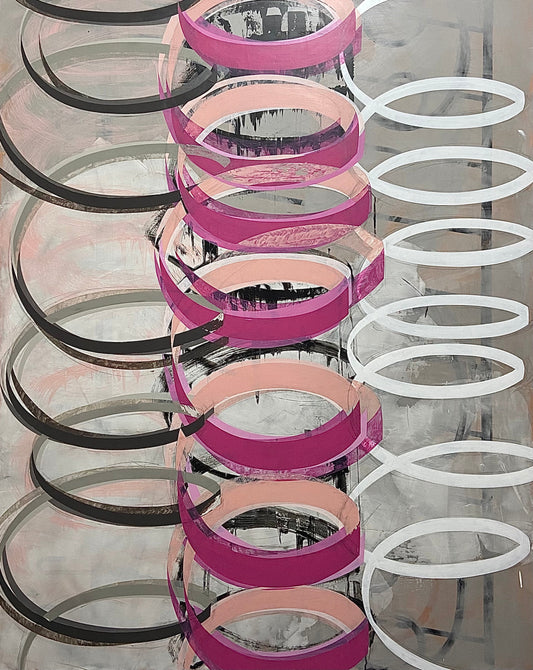Ethereal Rings A delicate touch of pink and white