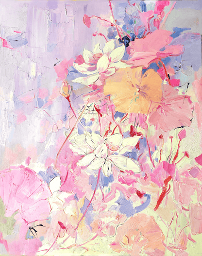 Impression poem of the flower shadows