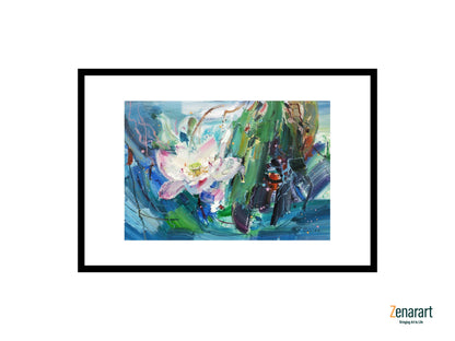 Lotus in Aqua Dreams